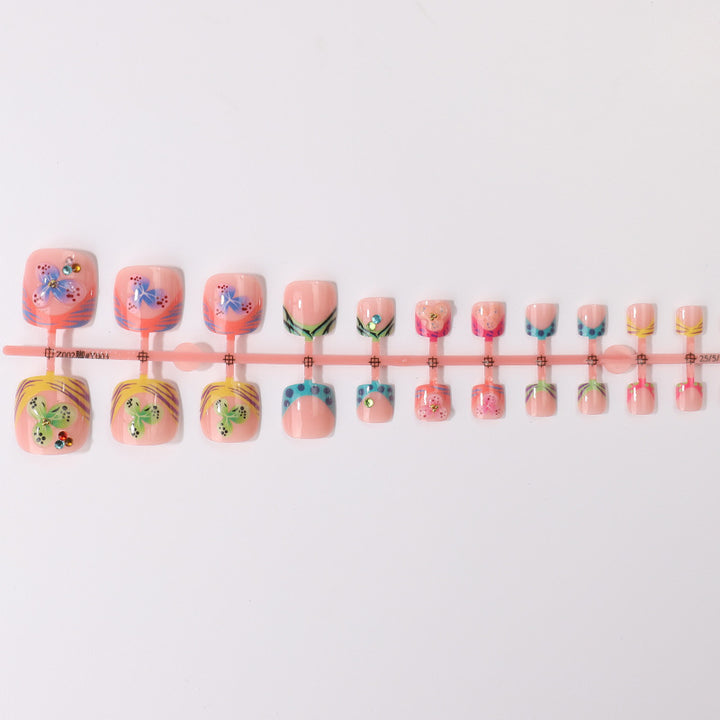 Vibrant Artistic Press-On Nail Tips Collection Stornfield