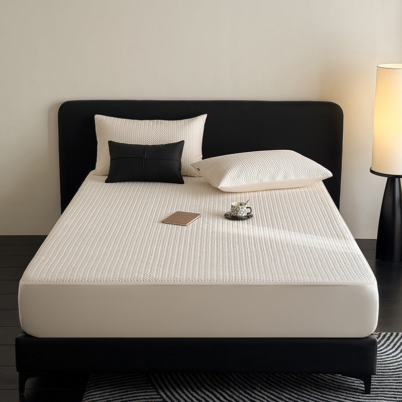 Cooling Quilted Breathable Mattress Topper with Fitted Skirt