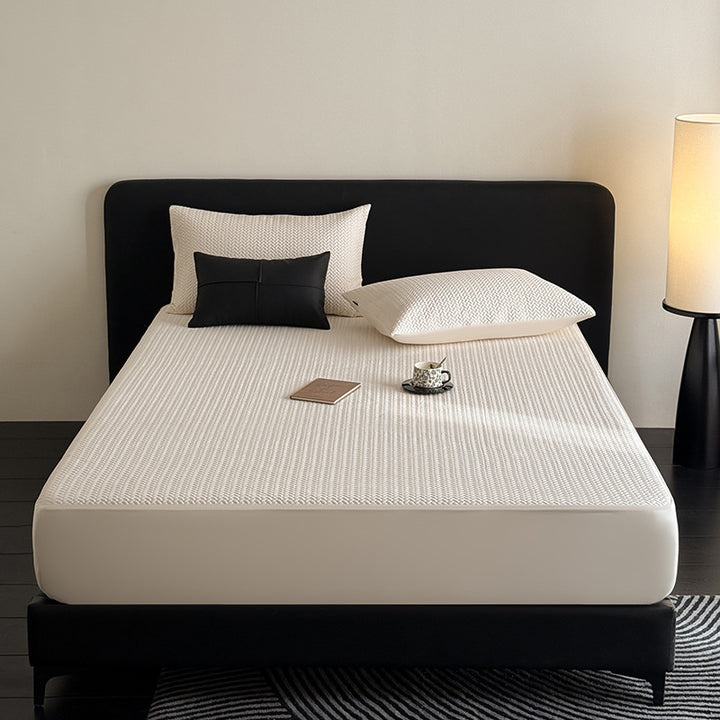 Cooling Quilted Breathable Mattress Topper with Fitted Skirt
