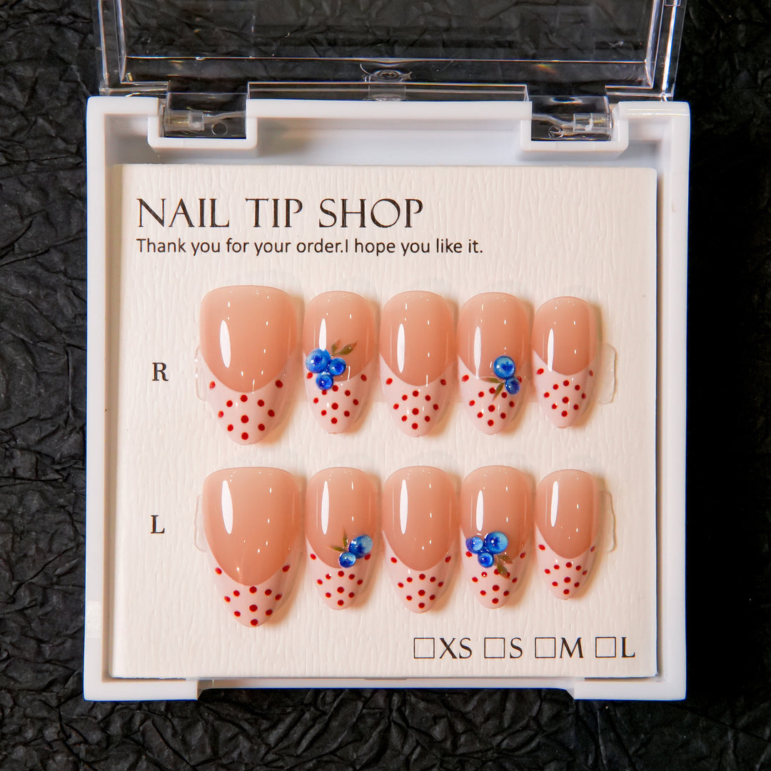 Decoratively Designed Press-On Nail Tips