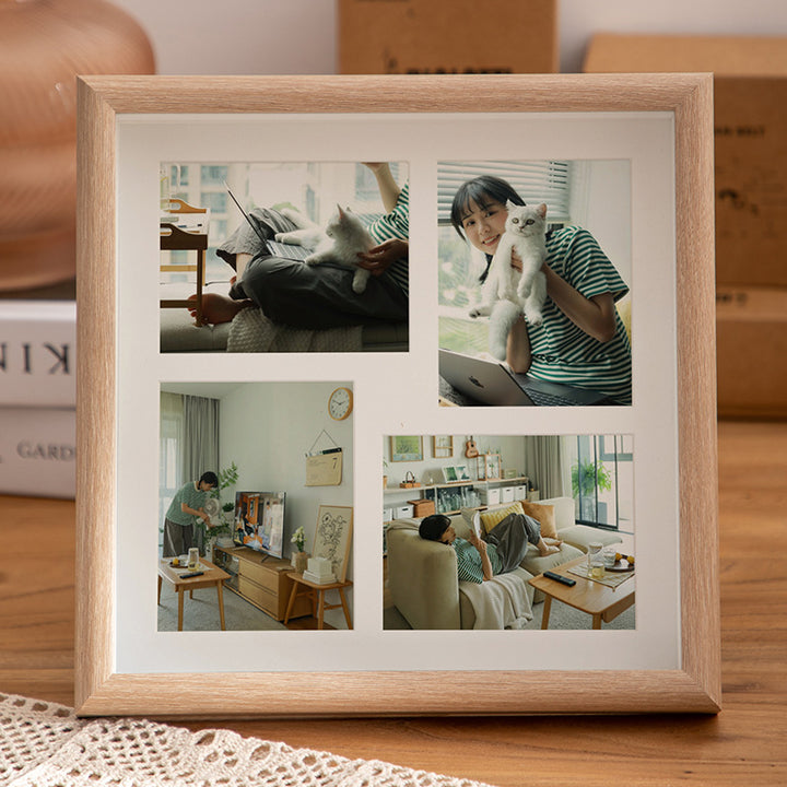 Rustic Multi-Photo Collage Frame