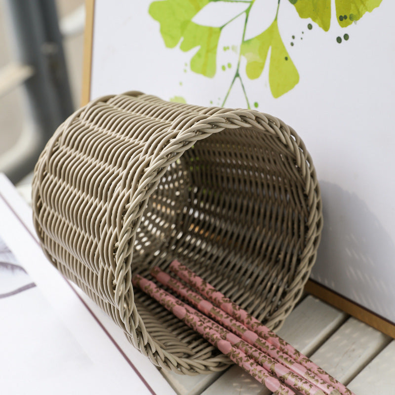Unisex Round Storage Bowl made of woven material Stornfield
