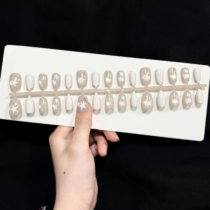 Decorative Star-Themed Press-On Nails Stornfield
