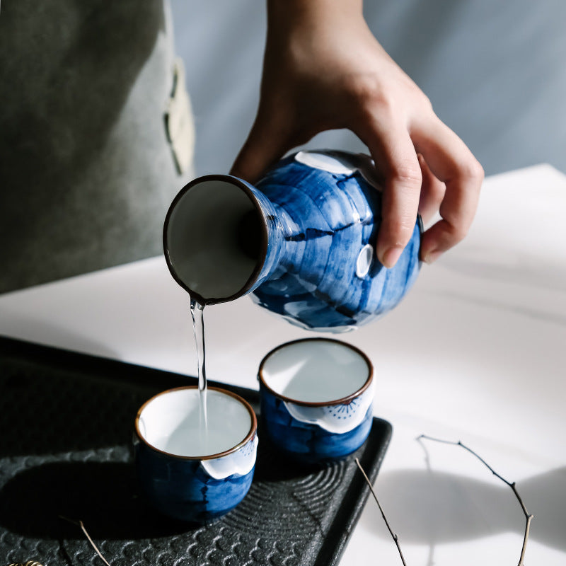 Japanese Sakura Handcrafted Ceramic Sake Sets | Stornfield