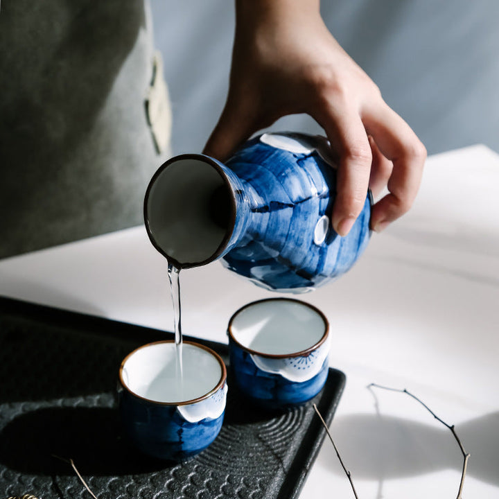 Japanese Sakura Handcrafted Ceramic Sake Sets | Stornfield