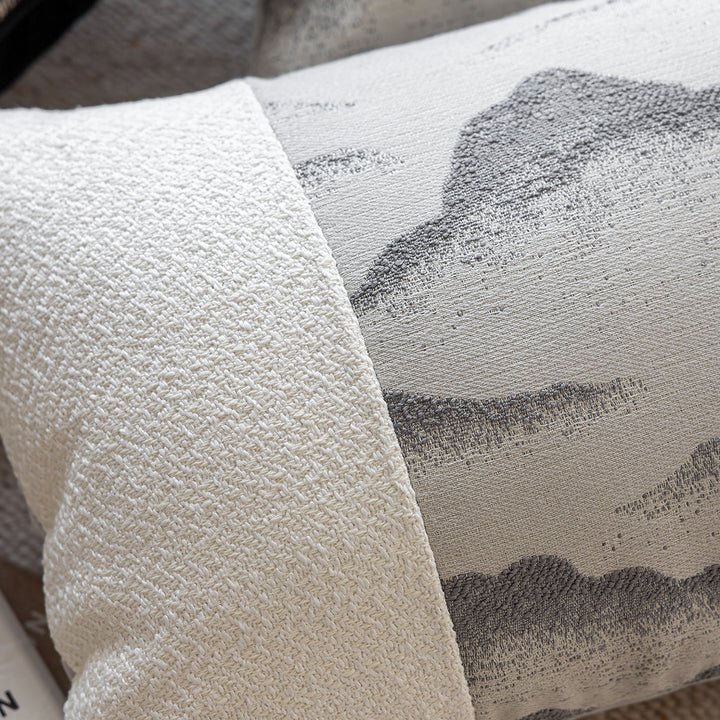 Artistic decorative pillow with cloud pattern