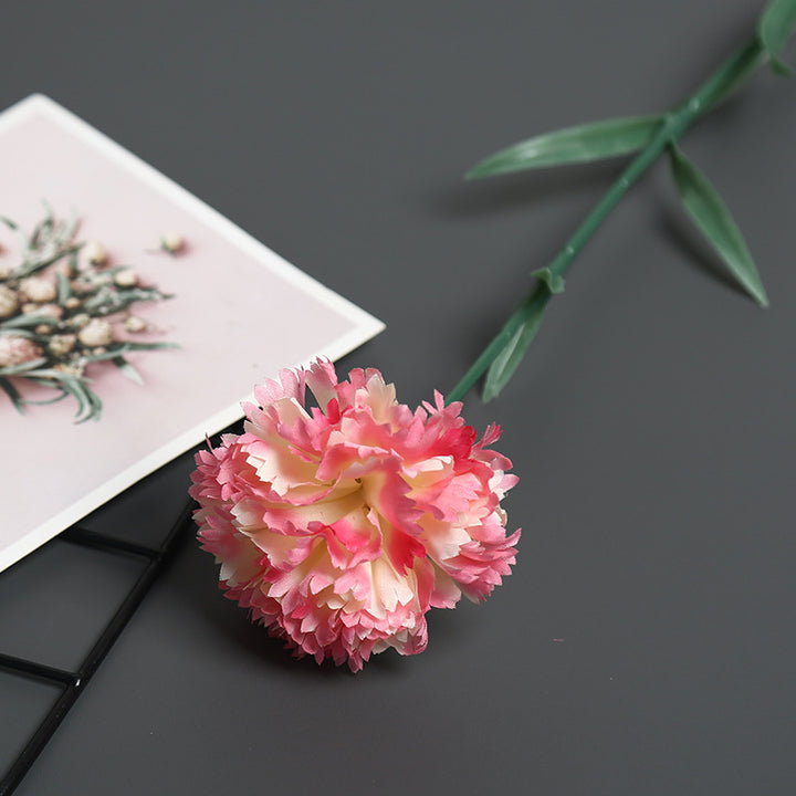 Decorative Fabric Carnation Stem for Home Display