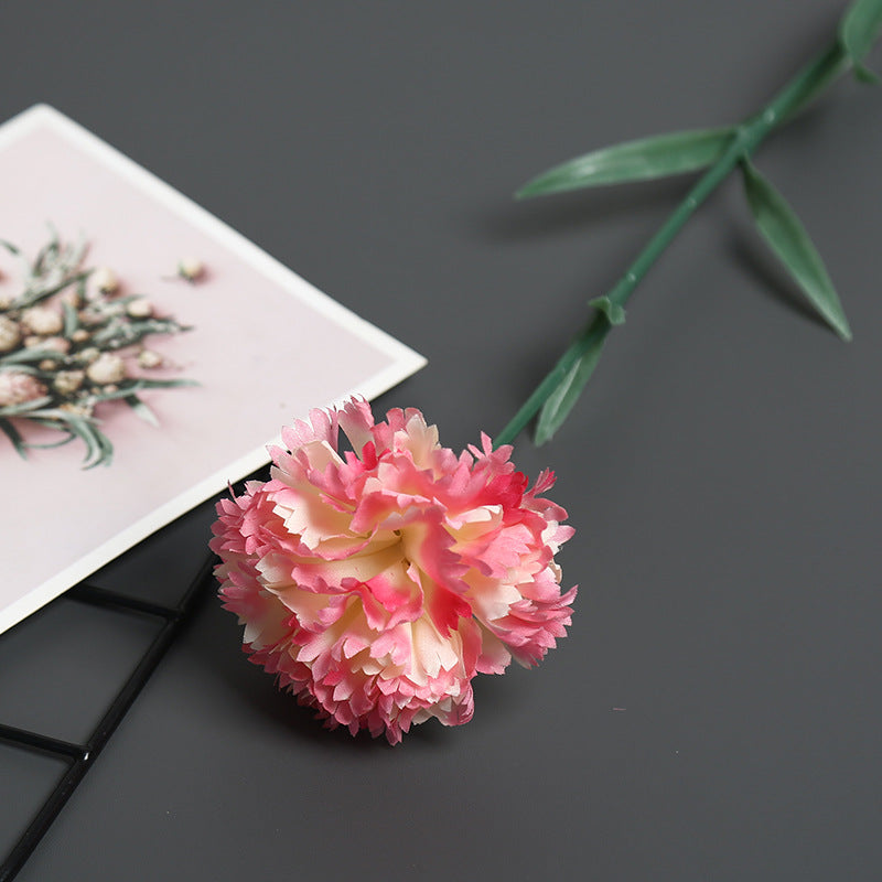 Realistic Silk Carnation Stem
