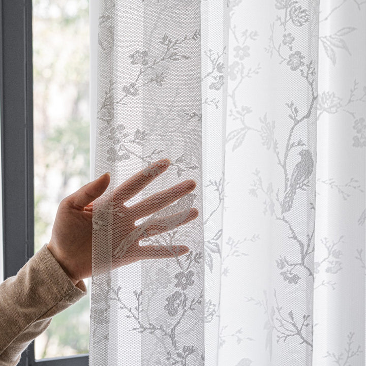 WoLace Embroidered Sheer Curtain Stornfield