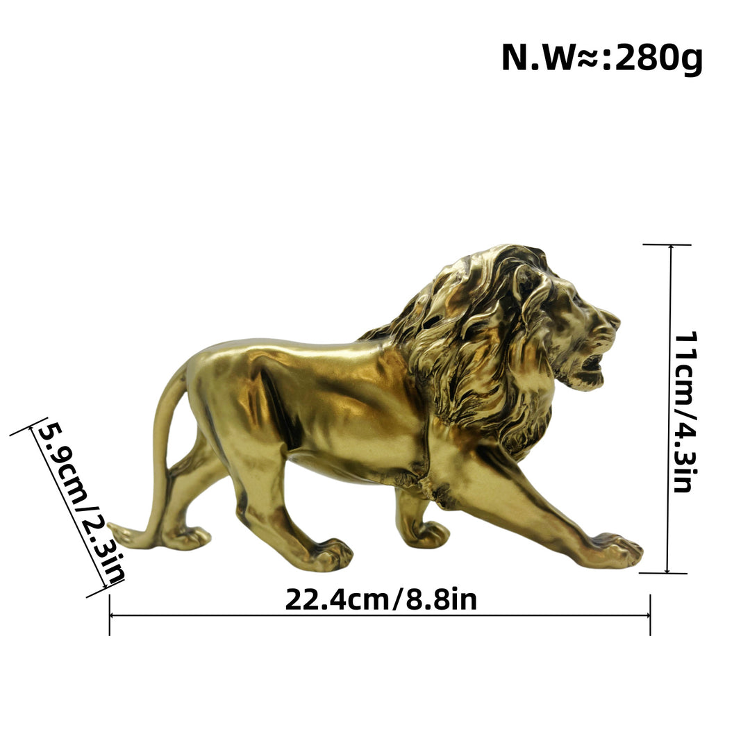 Decorative lion figurine in modern style Stornfield