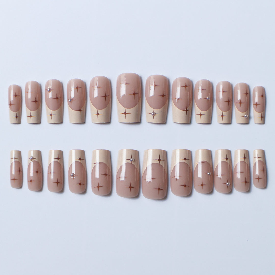 Elegant Long Acrylic Nail Art