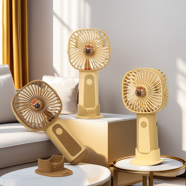 Ladies Compact Hand Fan with Spray Function and USB Charging Option Stornfield