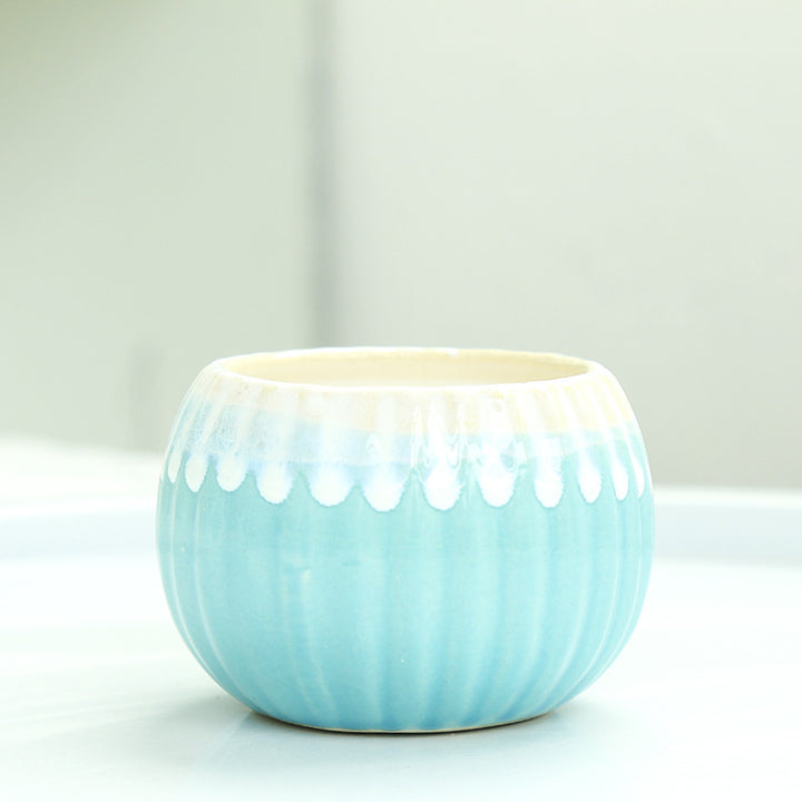 Ribbed Ceramic Planter Stornfeild