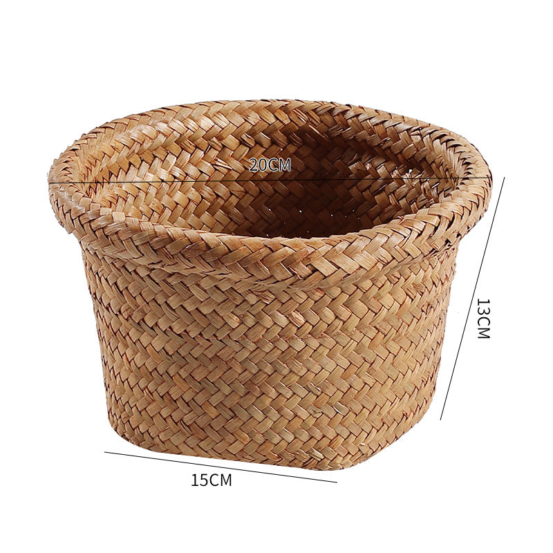 Handcrafted Natural Seagrass Storage Pot Stornfield