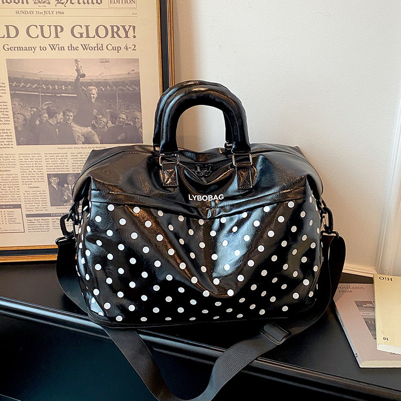 Stylish Polka Dot Travel Duffel Bag Stornfield
