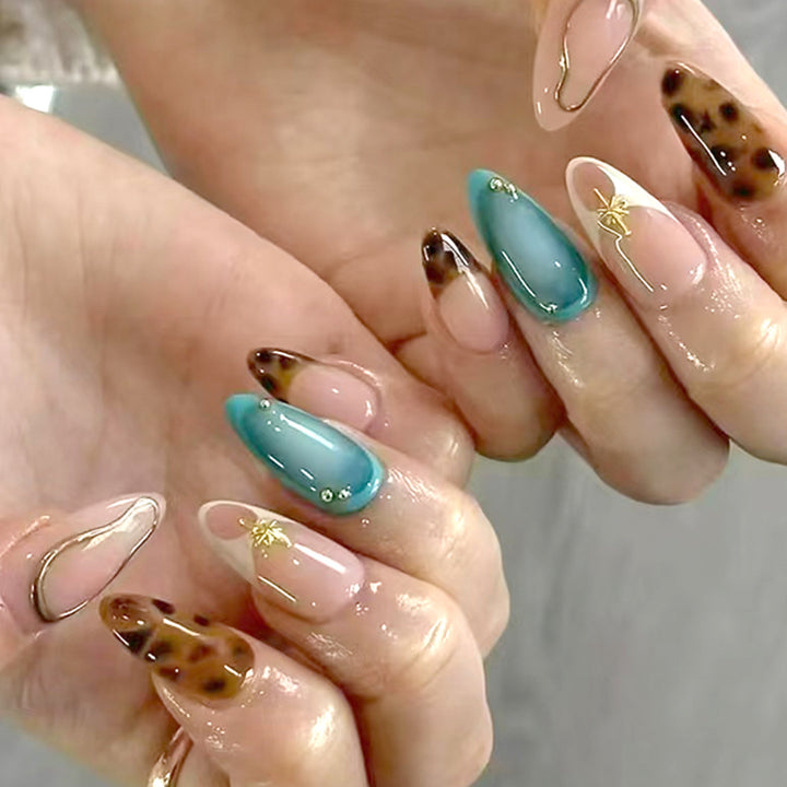 Elegant Gel Press-On Nail Set Stornfield