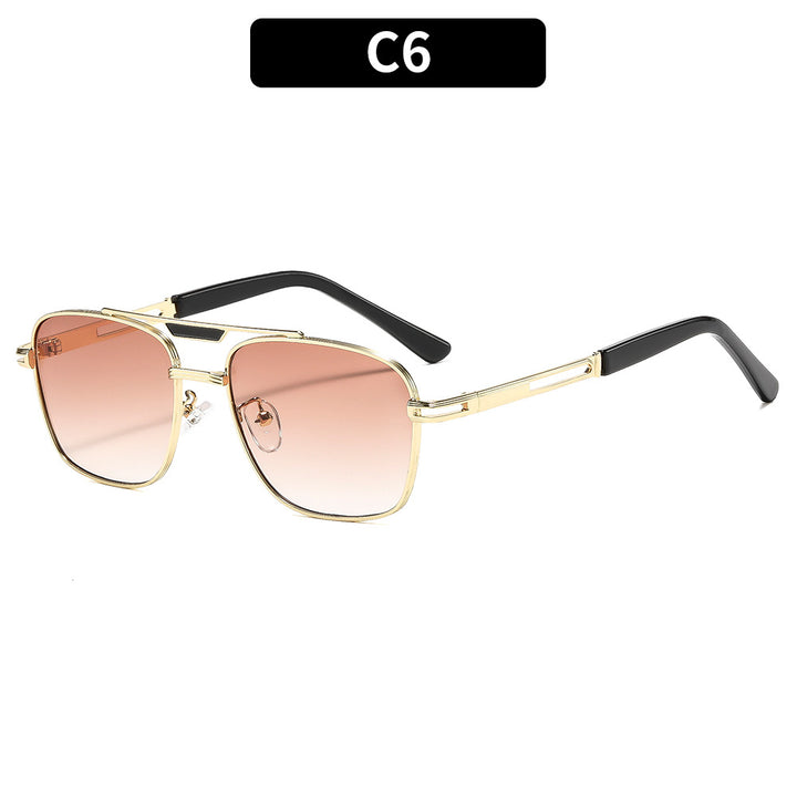 Elegant Geometric Square Frame Sunglasses