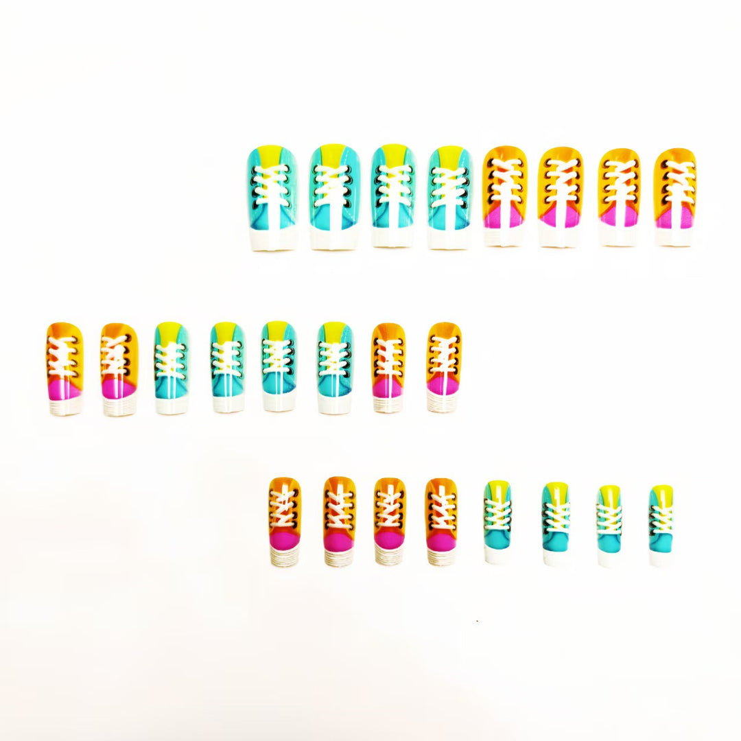 Creative Art Nail with Sneakers Design Stornfield