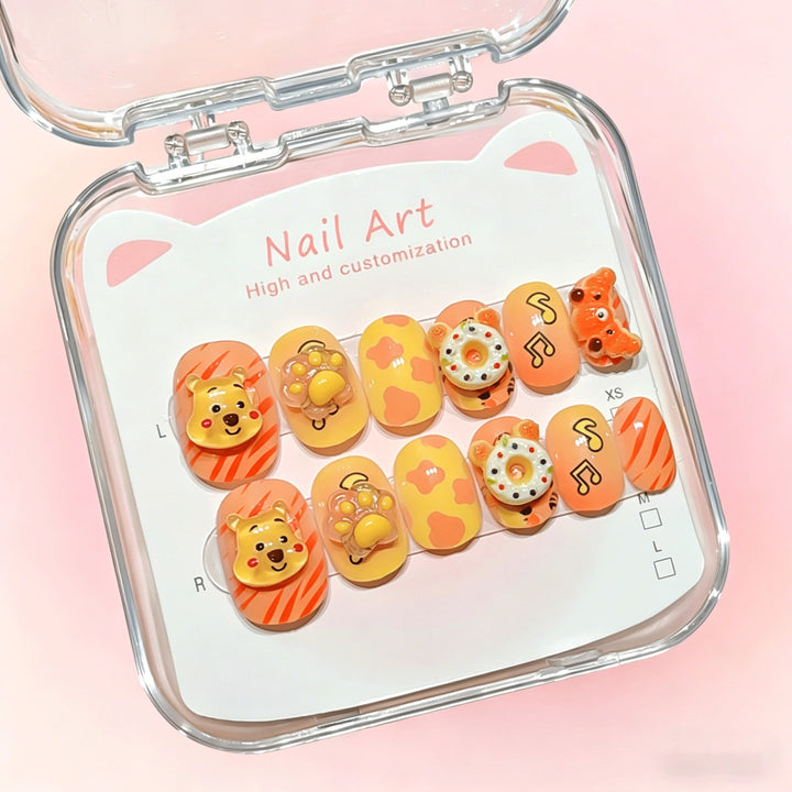 Customized Cartoon-Inspired Press-On Nail Art Set Stornfield