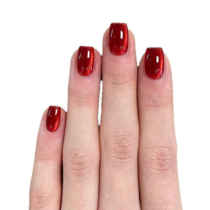 Glossy Red Press-On Nail Set Stornfield