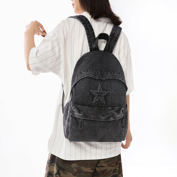 Star-Embellished Casual Backpack Stornfield
