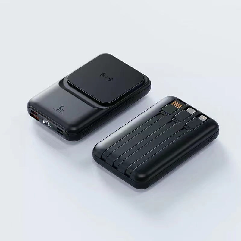 Portable Wireless Charger with Integrated Multi-Charging Station Stornfield