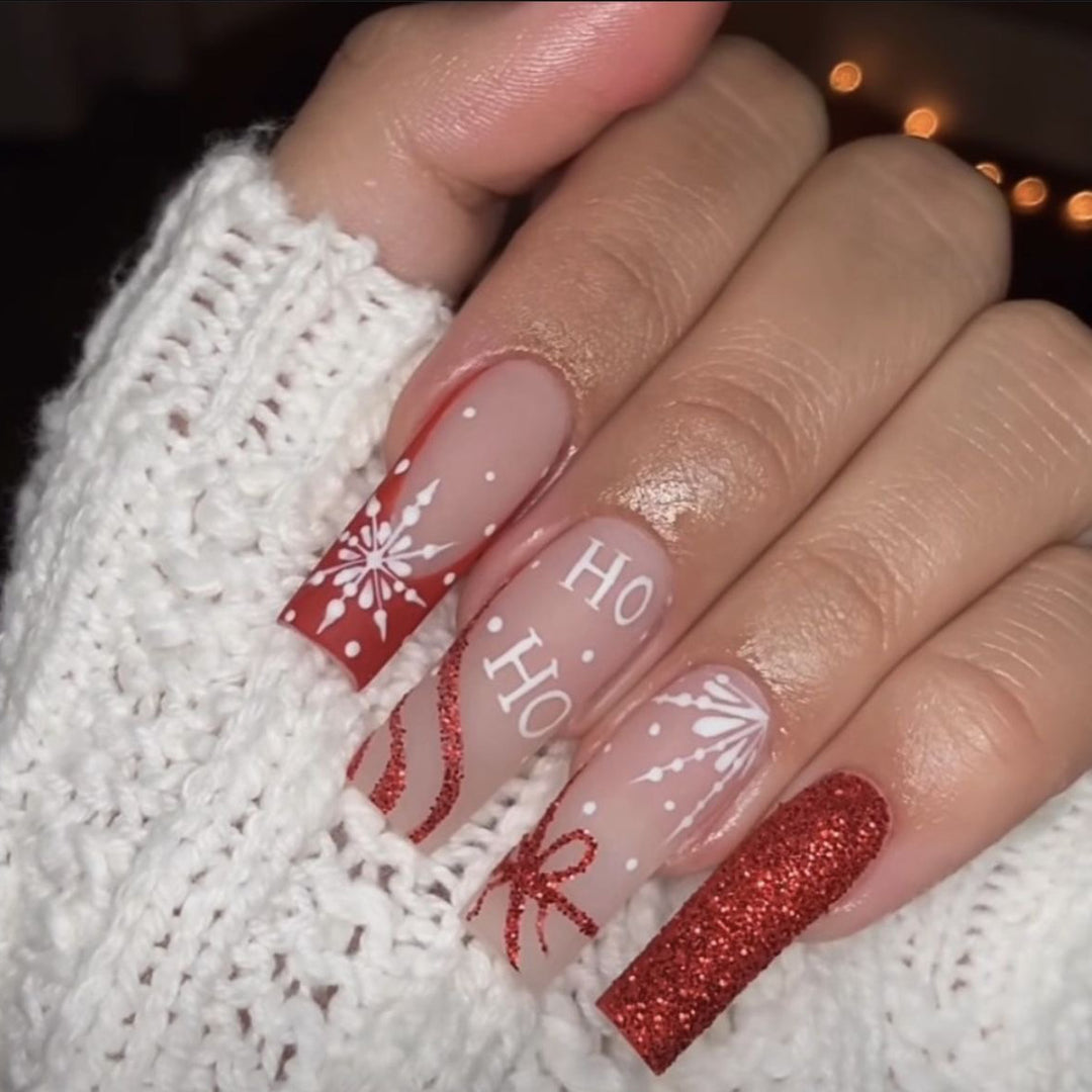 Festive Themed Press-On Nails Stornfield