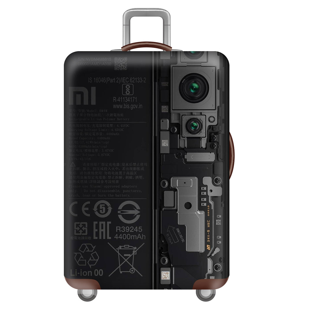 Men's hard-shell suitcase with unique skull design Stornfield