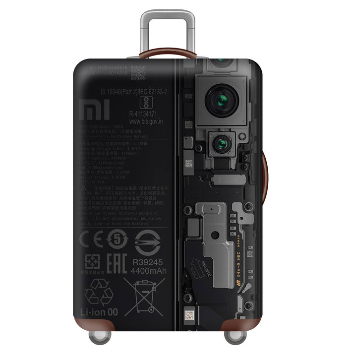 Men's hard-shell suitcase with unique skull design Stornfield
