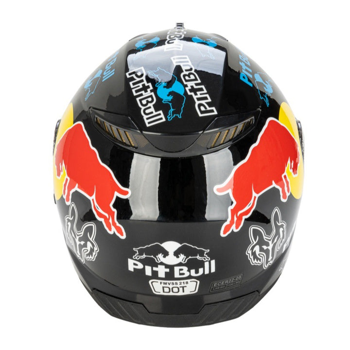 Full-Face Motorcycle Helmet with Graphic Design Stornfield