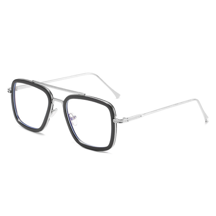 Women's fashionable square sunglasses with luxurious metal frame Stornfield