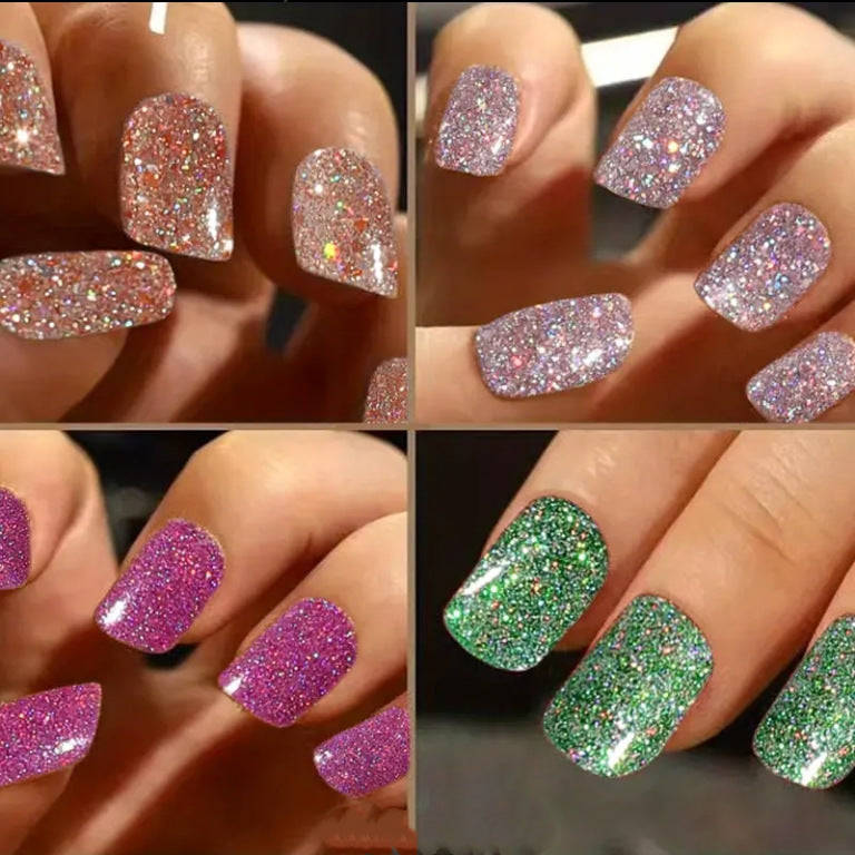 DIY Glitter Press-On Nails Stornfield