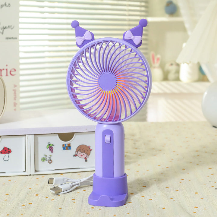Ladies Portable Hand Fan with USB Connection and LED Lighting Stornfield