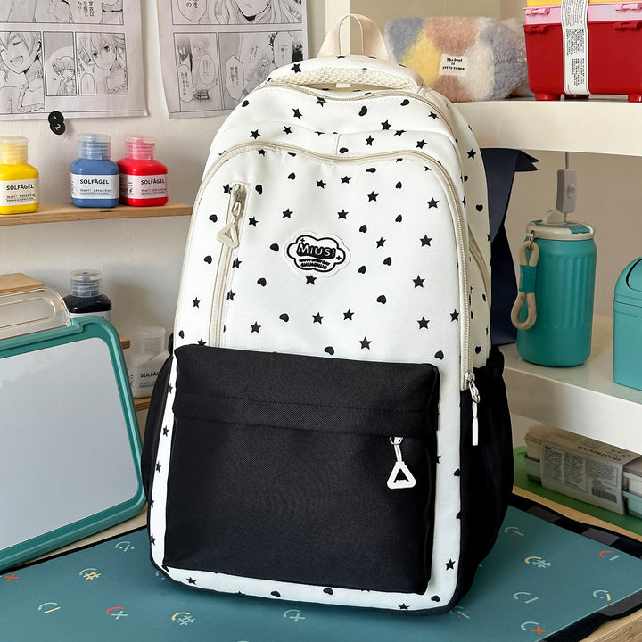Star Print Casual Backpack Stornfield