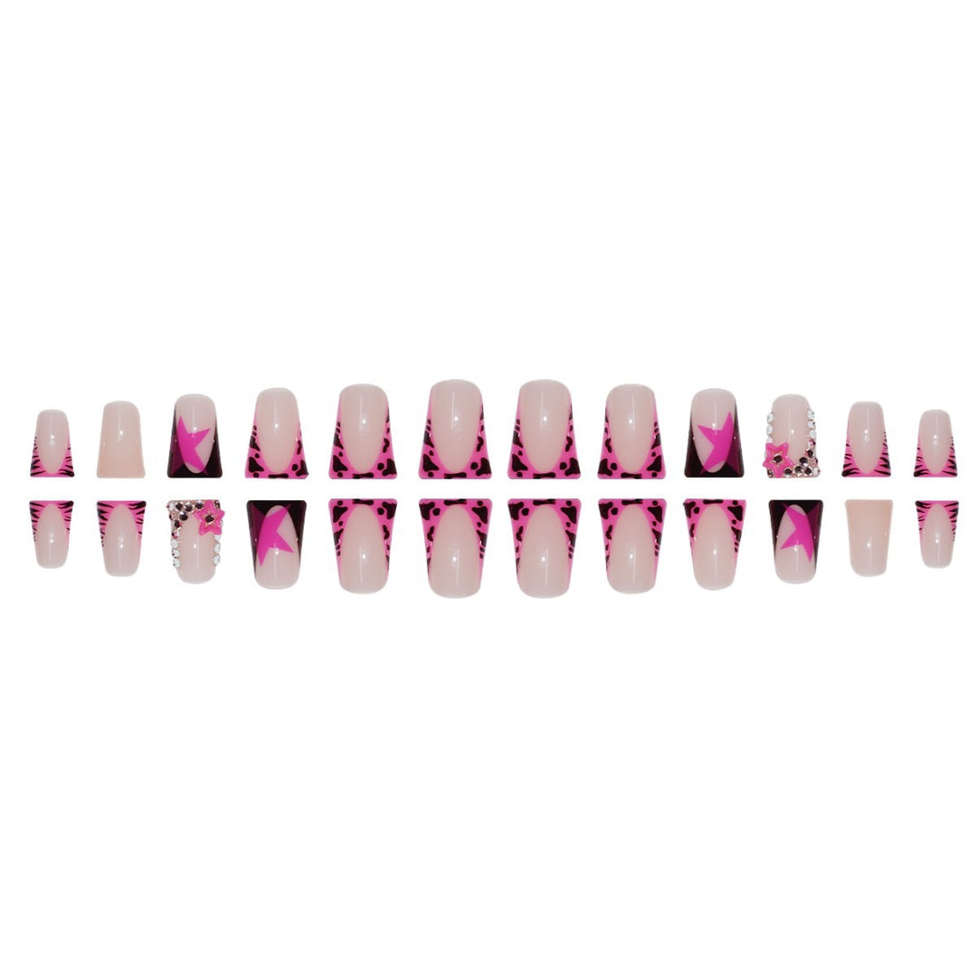 Thematic Star-Embellished Press-On Nail Extensions Stornfield