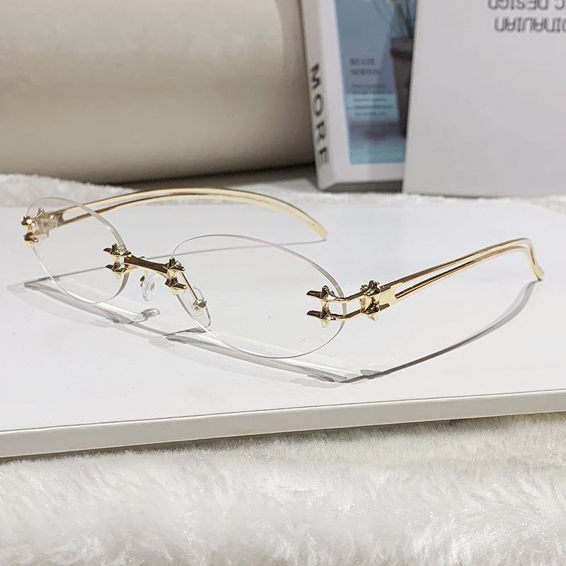 Women's elegant metal glasses with filigree design Stornfield