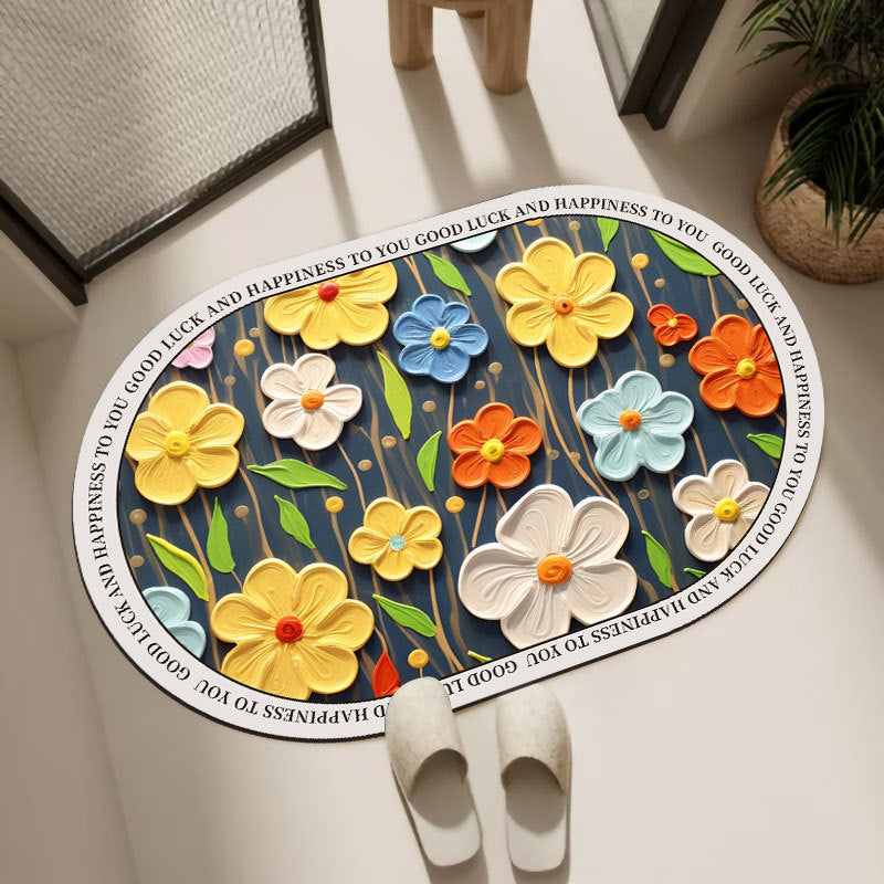 Oval Decorative Bath Mat