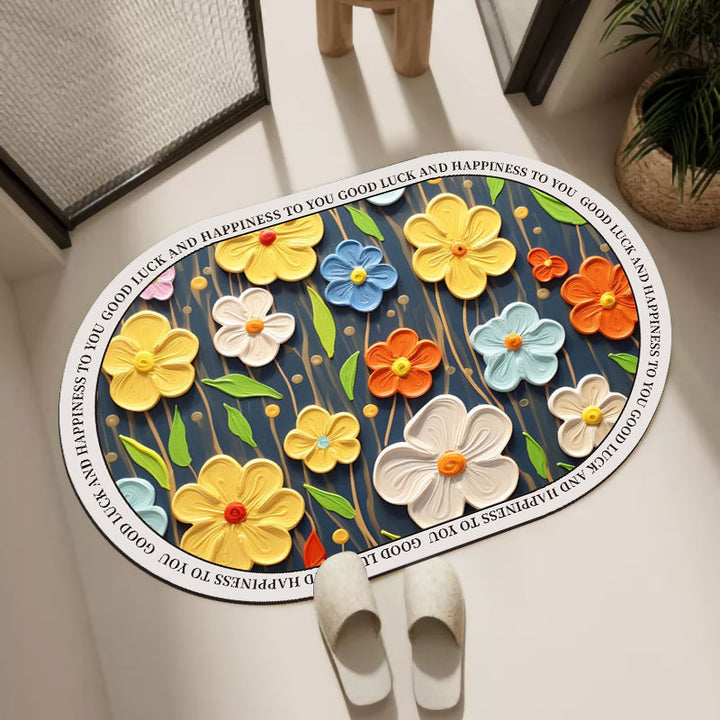 Oval Decorative Bath Mat