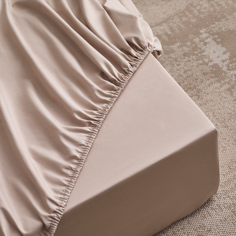 Deep-Pocket Silky Microfiber Fitted Sheet with All-Around Elastic