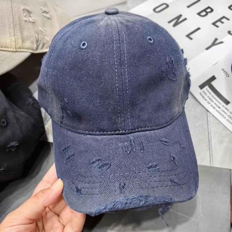 Men's Distressed Denim Baseball Cap Stornfield