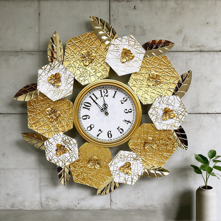 Decorative Floral Wall Clock Stornfield 1789208504