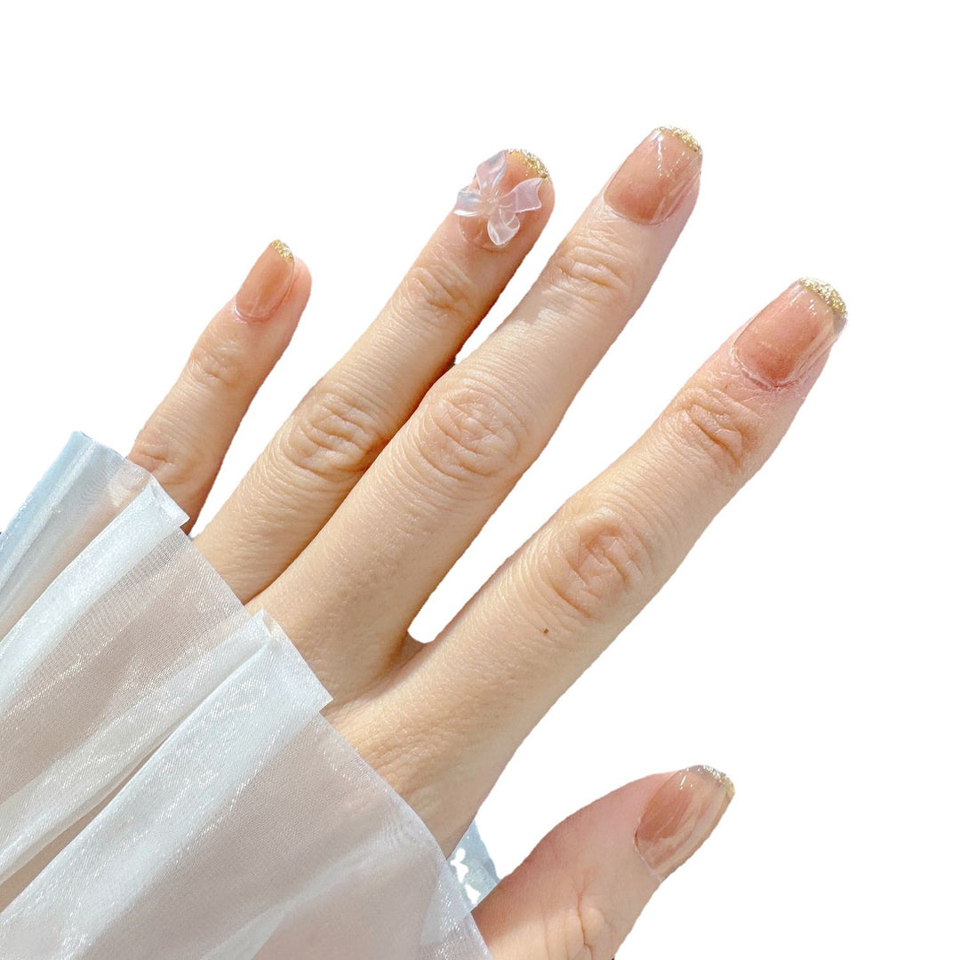 Elegant Glittered Press-On Nail Set Stornfield