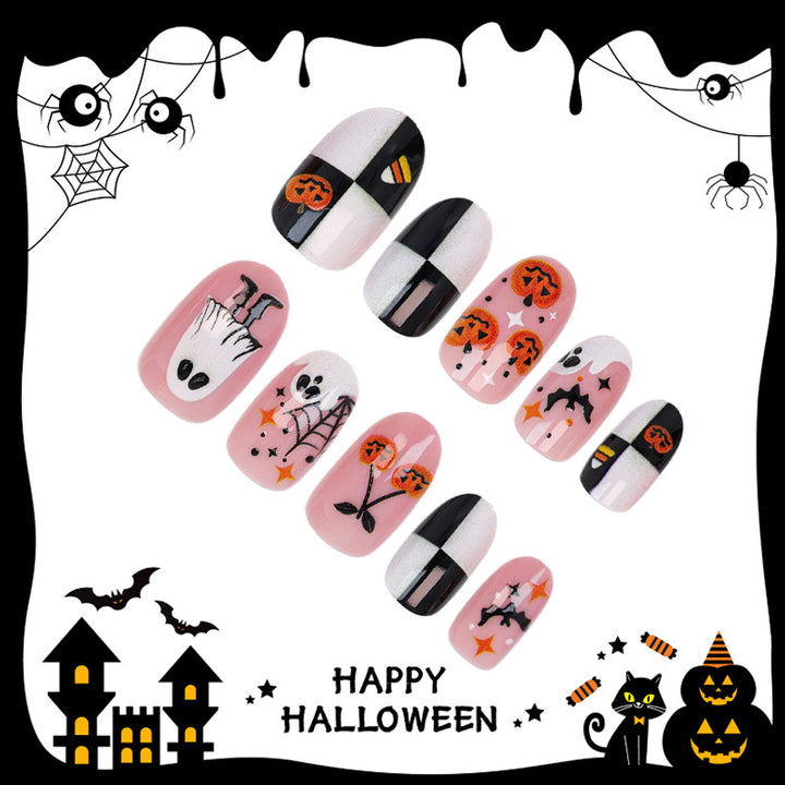 Halloween Artificial Nail Set with Creepy Designs Stornfield