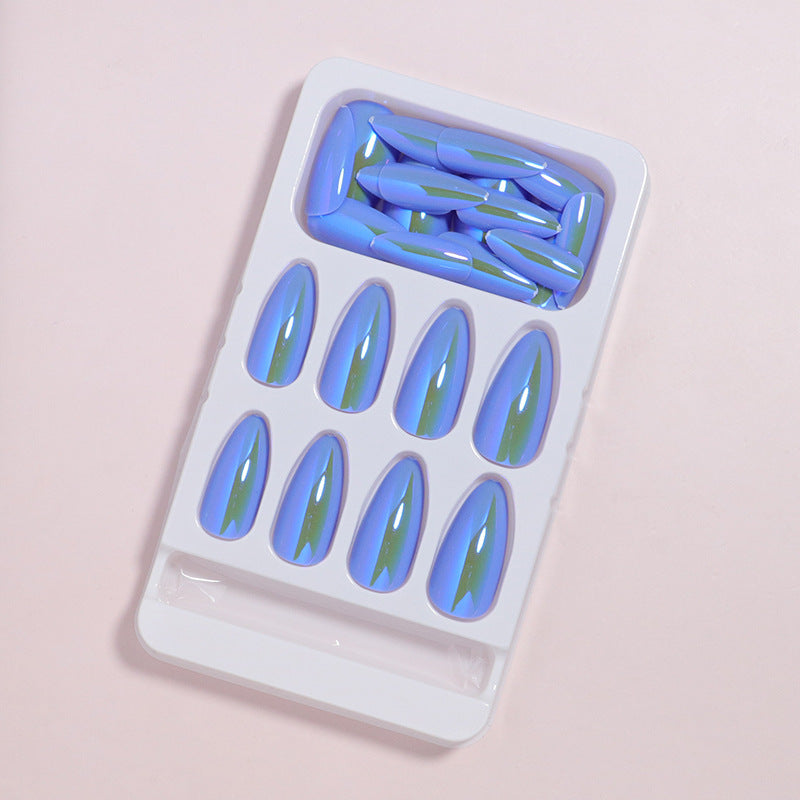 Elegant Glossy Almond-Shaped Press-On Nails Stornfield