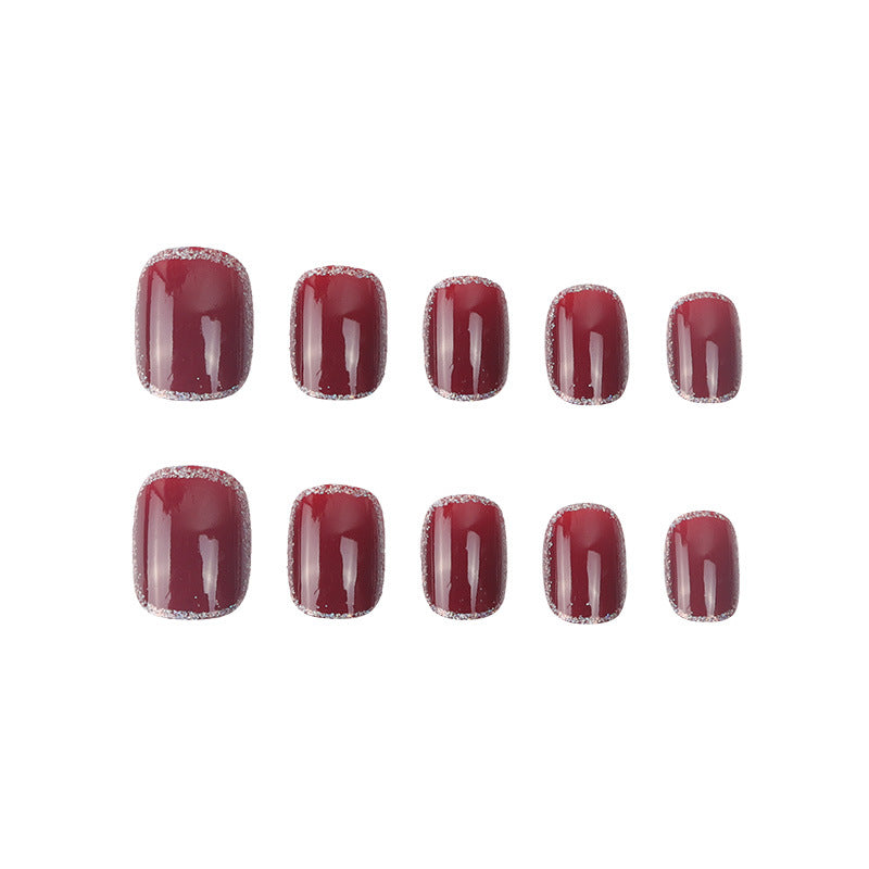Elegant Glossy Press-On Nail Art Stornfield