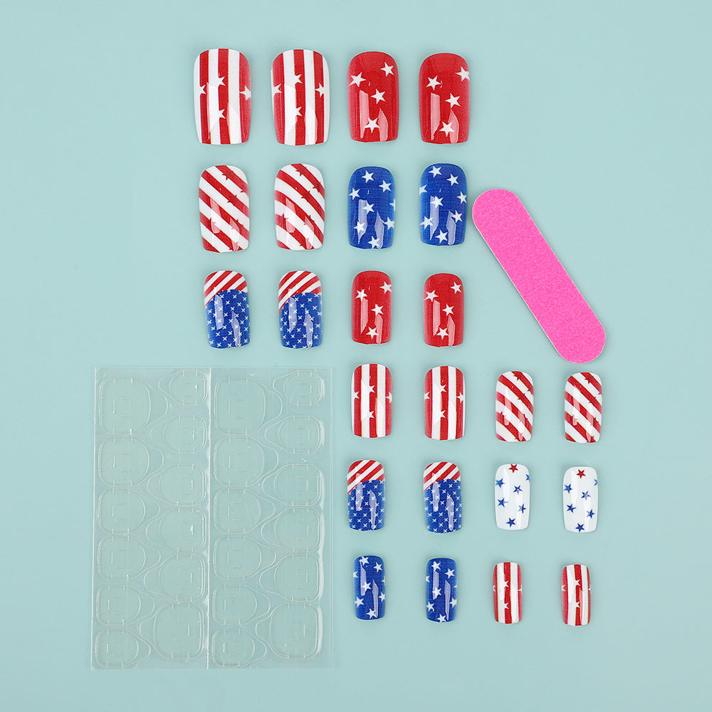 Artificial nails with national design Stornfield