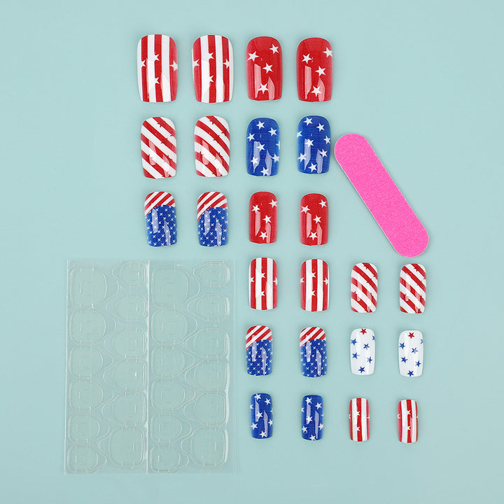 Artificial nails with national design Stornfield
