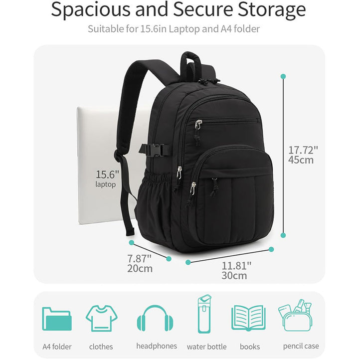 Versatile Travel Backpack with Insulated Drink Holder Stornfield