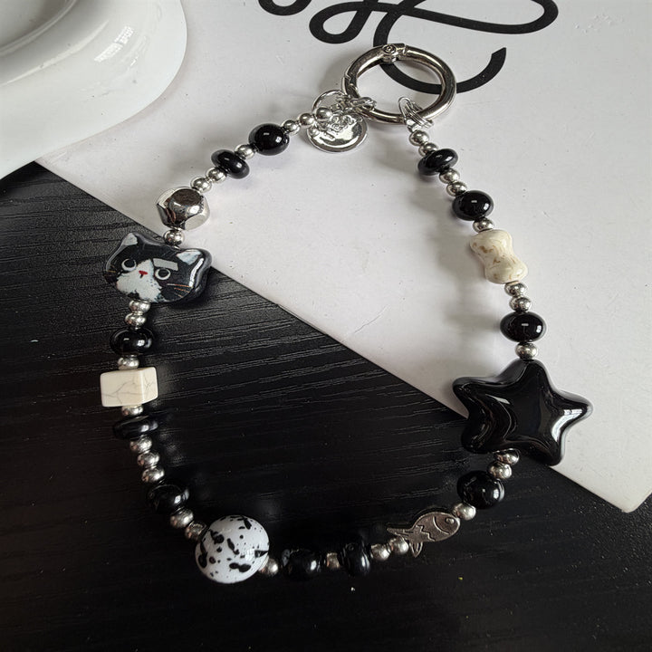 Decorative Cat-Themed Charm Keychain Stornfield