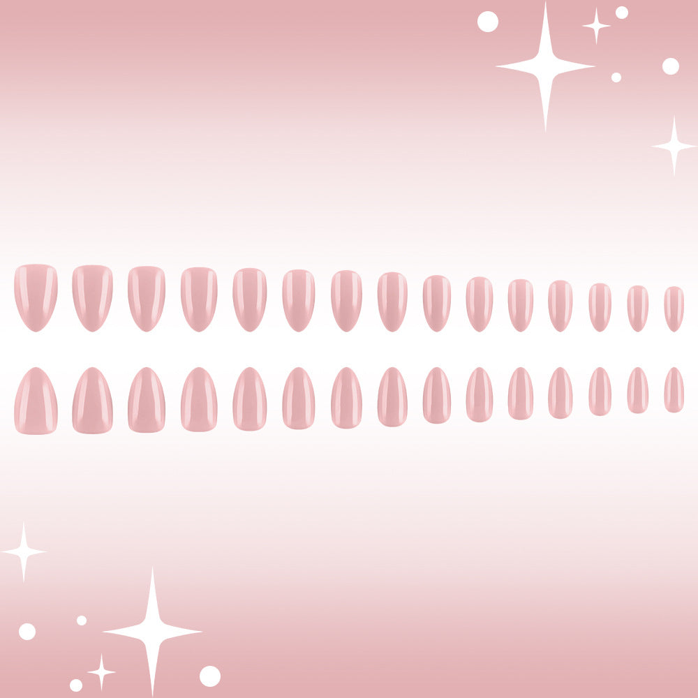 Elegant Almond-Shaped Gel Nail Set Stornfield